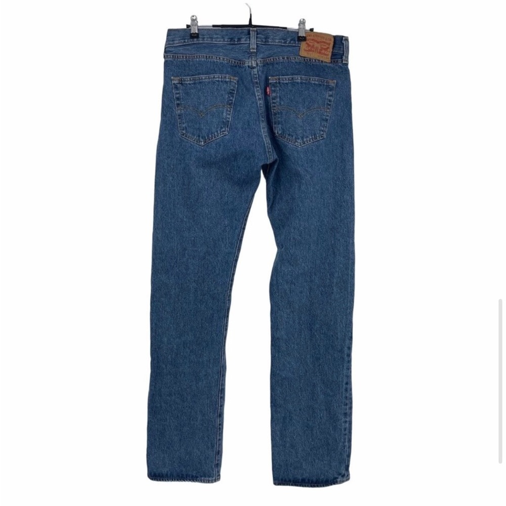Levi's 501 Jeans Mens Size 34x34 Medium Wash Button Fly Straight Leg Mexico Made